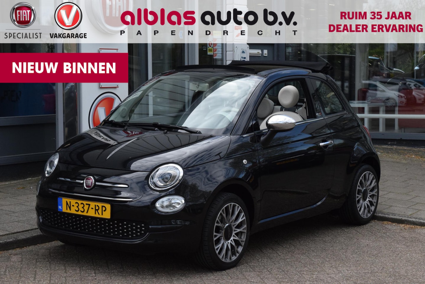Fiat 500 C - 1.2 Lounge|16"|Cruise|Carplay - AutoWereld.nl