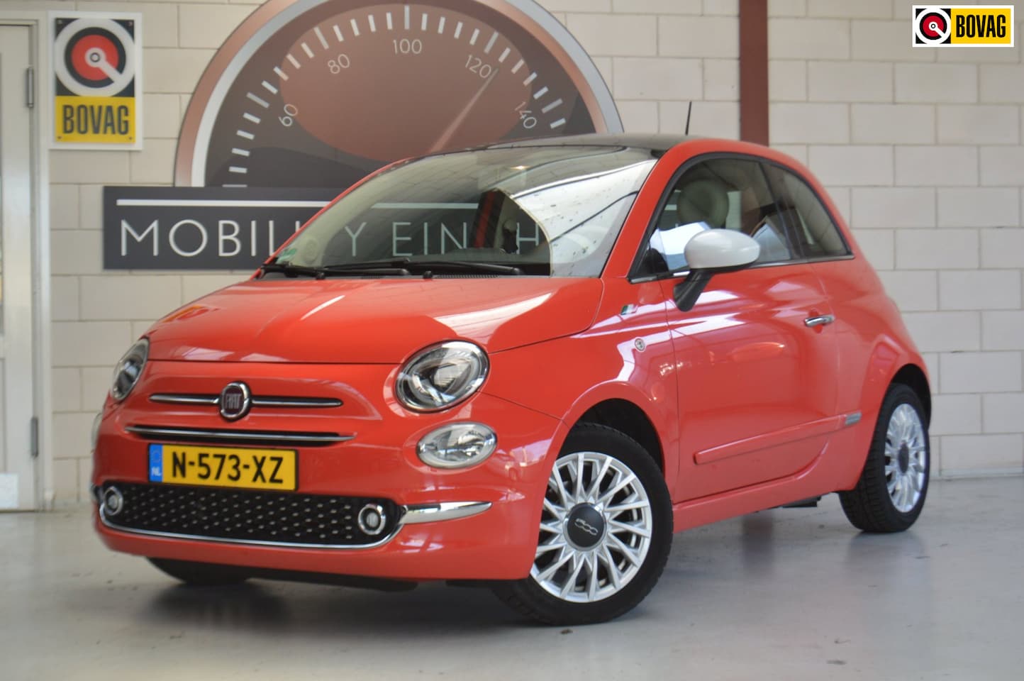 Fiat 500 - 1.2 Lounge 1.2 Lounge, Pano, NAVI, Sensoren, APK, GARANTIE - AutoWereld.nl