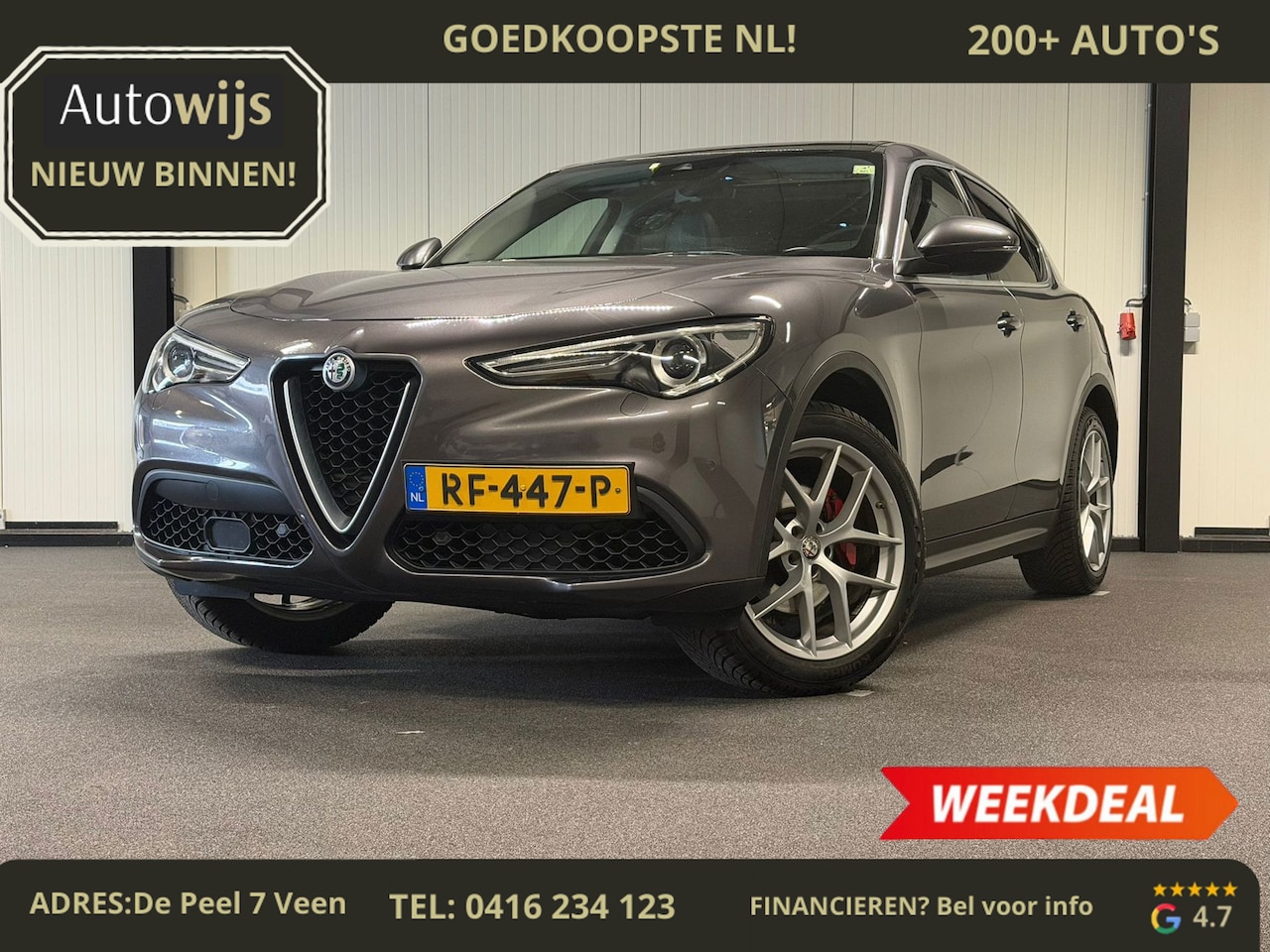 Alfa Romeo Stelvio - 2.0 T AWD First Edition|PANO|CAMERA|LEDER|NL-AUTO|GOED ONDERHOUDEN - AutoWereld.nl
