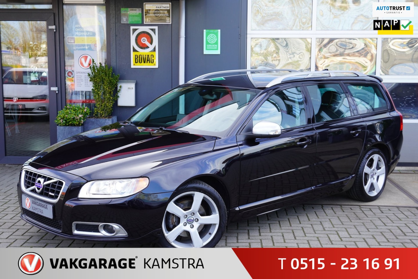 Volvo V70 - 2.0T R-Edition 203PK Leder/Navi/Clima/Cruise/PDC - AutoWereld.nl