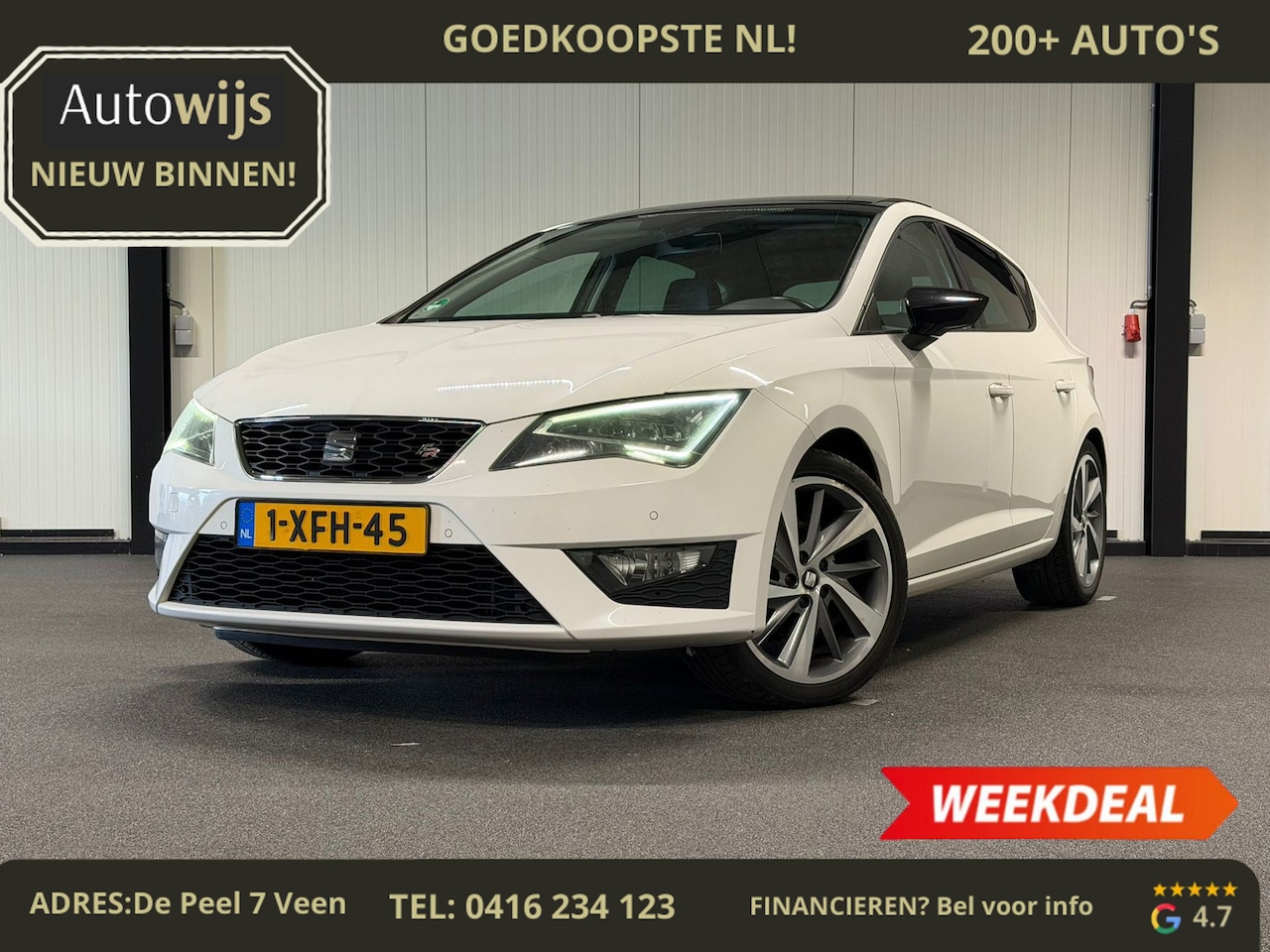 SEAT Leon - 1.4 TSI ACT FR Dynamic|PANO|LED|ALCANTARA|NL-AUTO|CRUISE|GOED ONDERHOUDEN|SENSOREN - AutoWereld.nl
