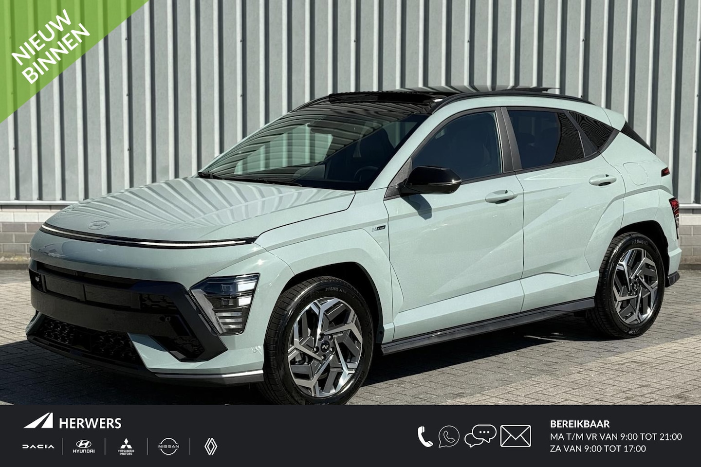 Hyundai Kona - 1.6 GDI HEV N Line Sky / €3500,- Voordeel / Stoel verwarming/verkoeling / Schuif/Kantel da - AutoWereld.nl