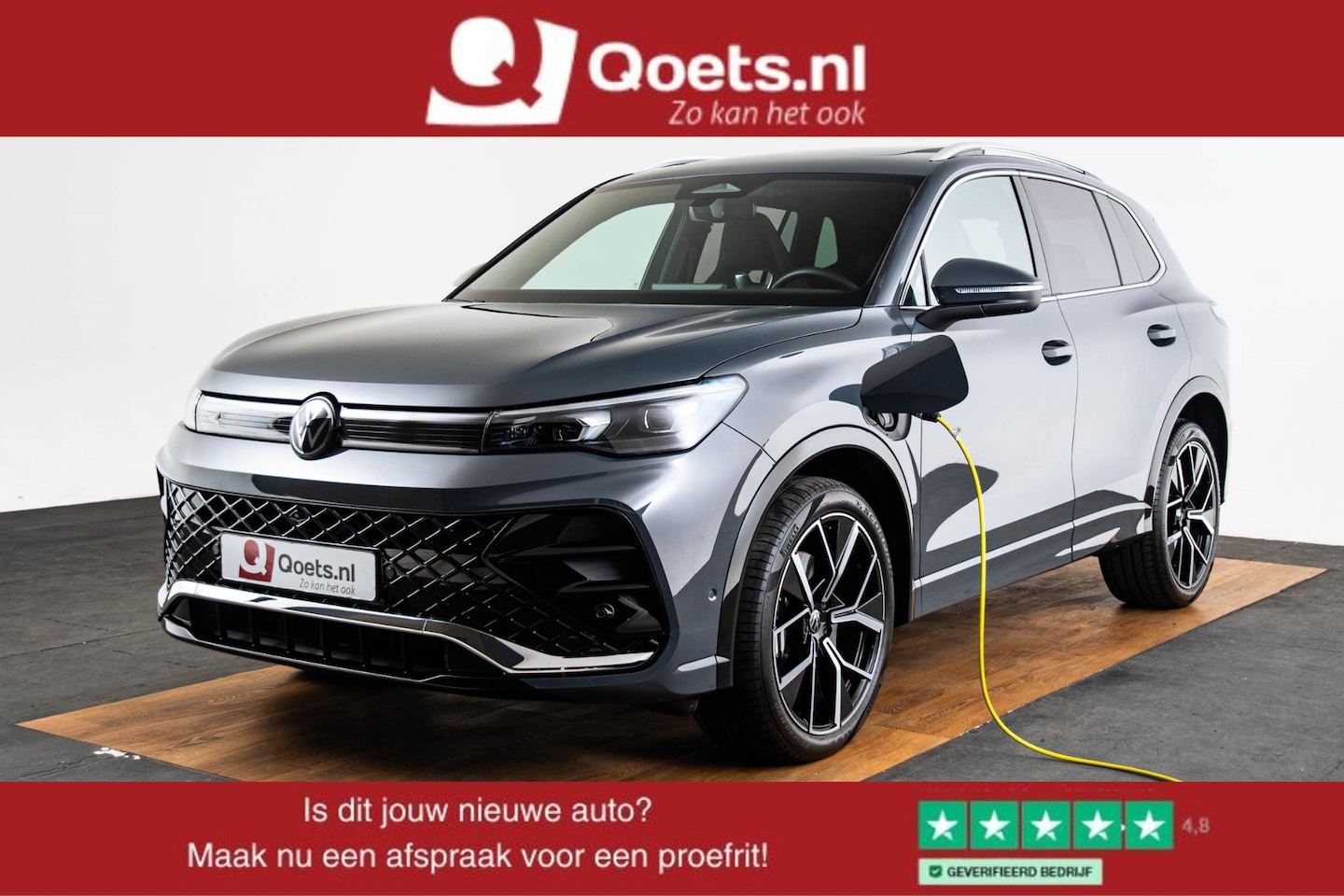 Volkswagen Tiguan - 1.5 eHybrid R-Line Trekhaak - Panoramadak - Adaptieve cruise control - Winterpakket - 360 - AutoWereld.nl