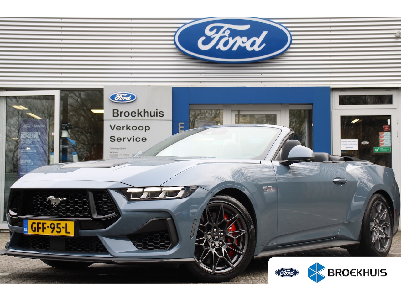 Ford Mustang Convertible - 5.0 V8 GT | NL-AUTO! | UNIEK! | 1E EIGENAAR! | ADAPTIVE CRUISE | B&O |  LEDER | WINTERPACK - AutoWereld.nl