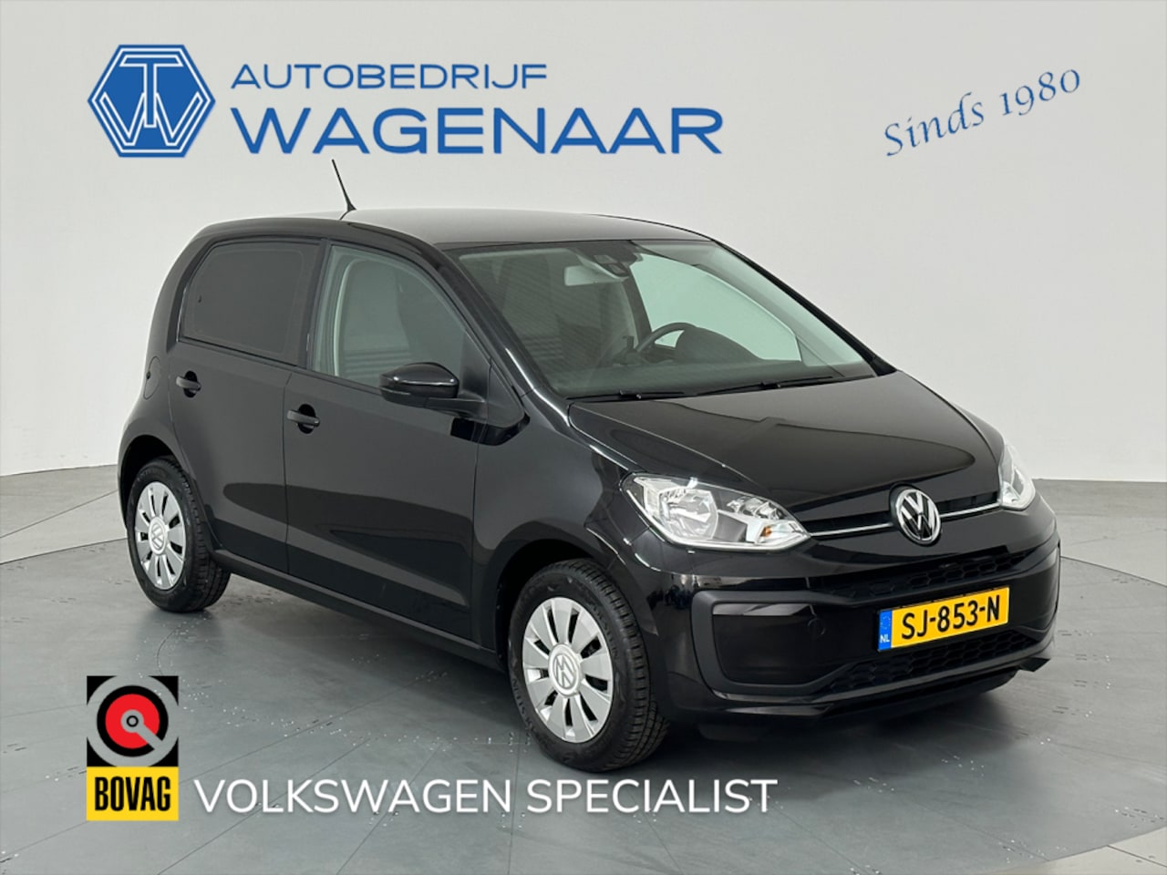 Volkswagen Up! - 1.0 BMT MOVE UP! EXECUTIVE ZWART METALLIC - AutoWereld.nl