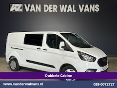 Ford Transit Custom - 2.0 TDCI 131pk L2H1 Dubbele Cabine Euro6 Airco | 6-Zits | Cruisecontrol | 2550kg Trekhaak