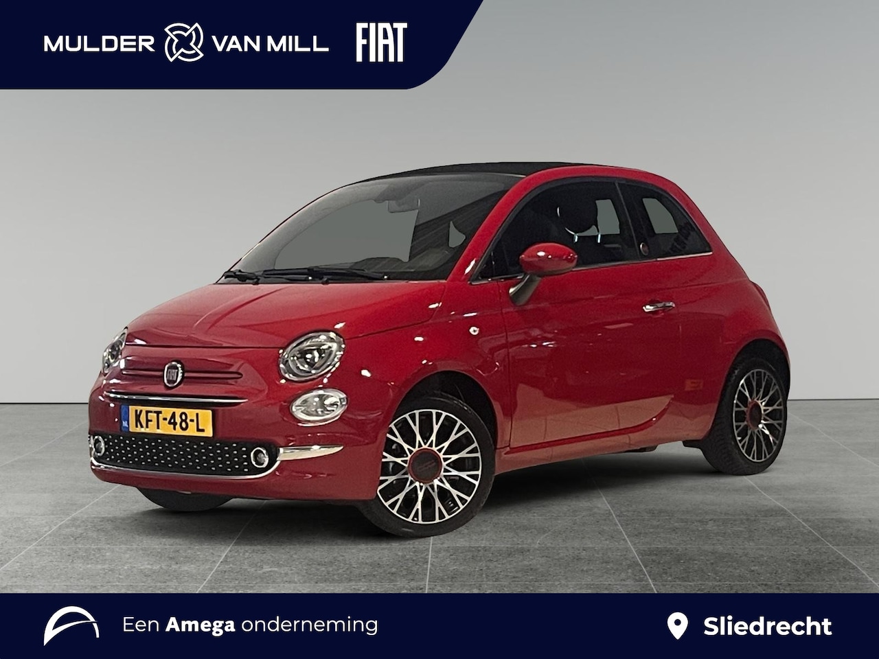 Fiat 500 C - Cabrio RED 1.0 Hybrid 70pk | CLIMA | NAVI | PARKEERHULP | CRUISE CONTROL | 16" LM-VELGEN | - AutoWereld.nl