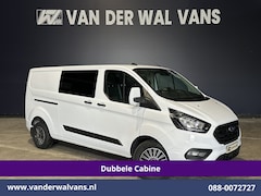 Ford Transit Custom - 2.0 TDCI 131pk L2H1 Dubbele Cabine Euro6 Airco | 6-Zits | Cruisecontrol | 2550kg Trekhaak