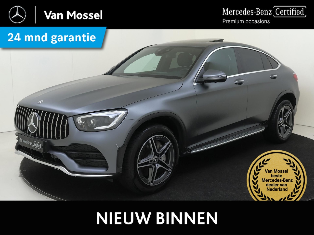 Mercedes-Benz GLC-klasse Coupé - 300e 4MATIC Business Solution AMG / Schuifdak/ Burmester/ 360 camera/ Multibeam - AutoWereld.nl