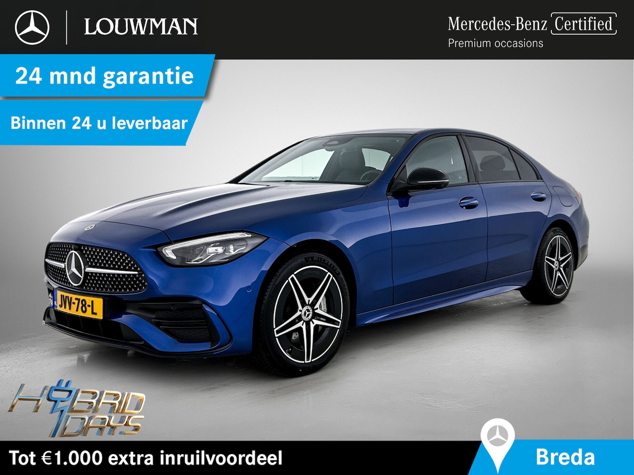 Mercedes-Benz C-klasse - 300 e AMG Plug-In Hybride Edition AMG-Line | Night Pakket | Alarm Klasse 3 | Burmester® | - AutoWereld.nl