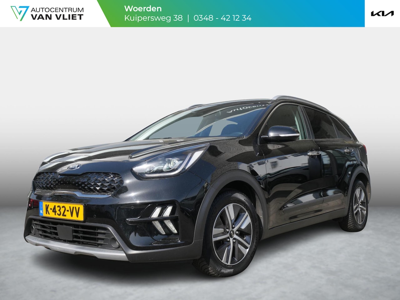 Kia Niro - 1.6 GDi Hybrid DynamicPlusLine | Trekhaak | Navi | Adaptief | Clima | Camera | Leer | Stoe - AutoWereld.nl