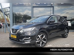 Nissan Qashqai - 1.3 DIG-T 140PK Tekna + | Trekhaak | Panoramadak | Leder | Camera 360 | Navigatie | Stoelv