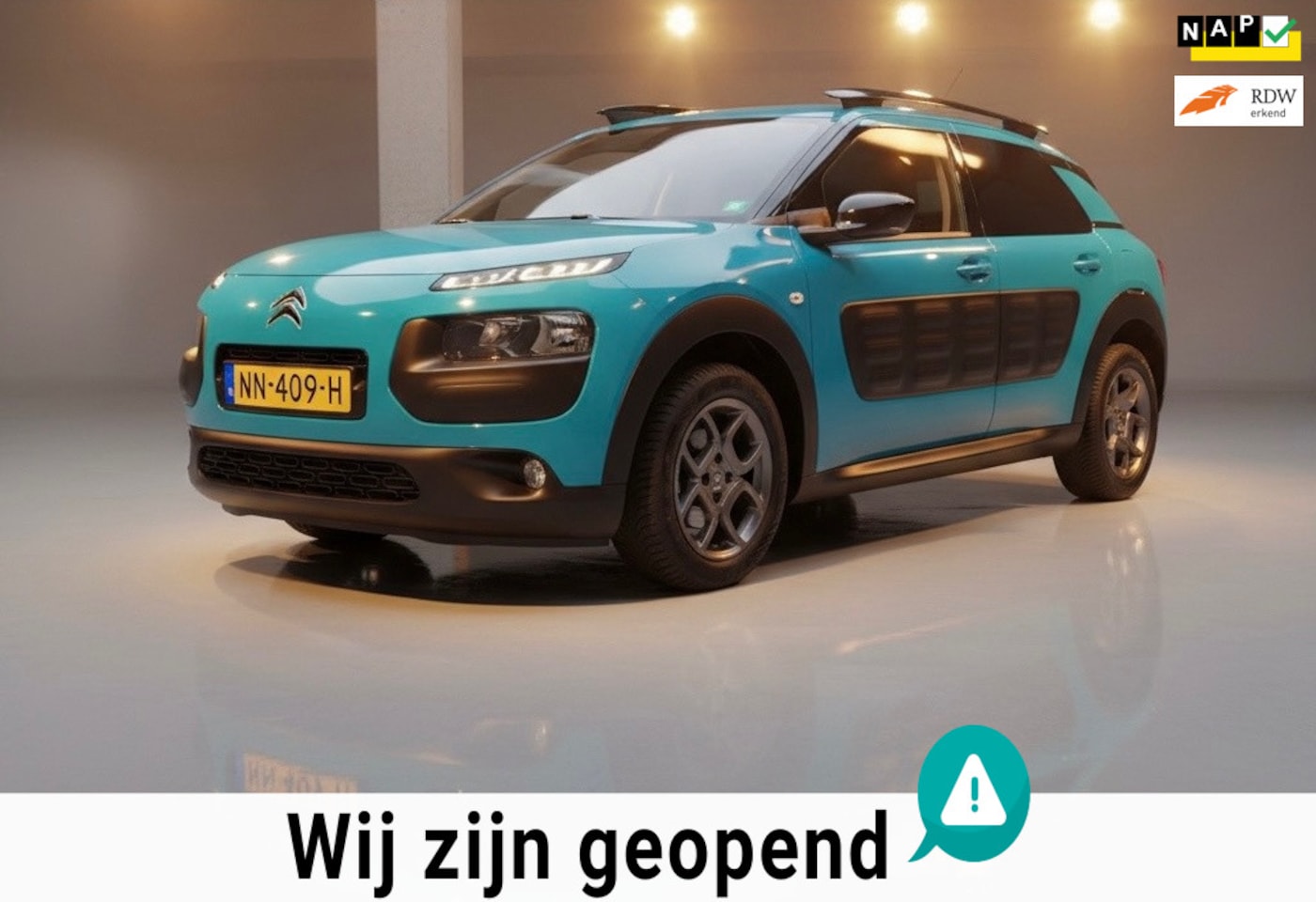 Citroën C4 Cactus - 1.2 PureTech Shine-NAVI|CAMERA|PARK.SENSOR-RIEM VERVANGEN - AutoWereld.nl