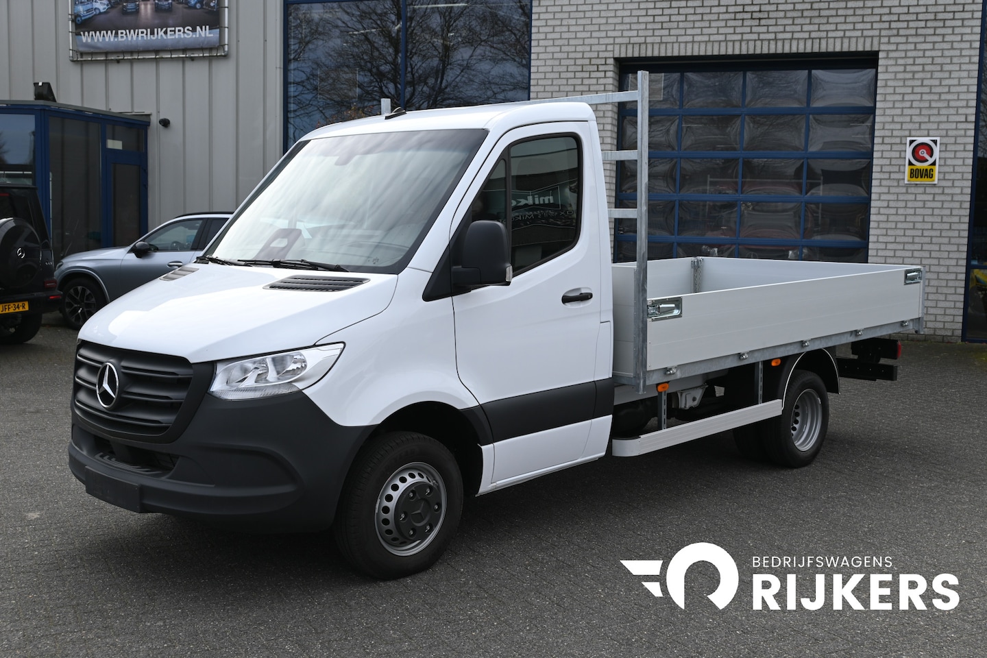 Mercedes-Benz Sprinter - 515 CDI L2 Pro Open laadbak 3500 KG trekhaak, Geveerde stoel - AutoWereld.nl