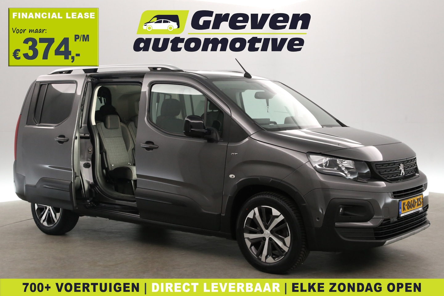 Peugeot Rifter - 1.2 Puretech L2 GT 7p. 131PK | Aut. | Clima | Camera | Adap. Cruise | 2xSchuifdeur | Carpl - AutoWereld.nl