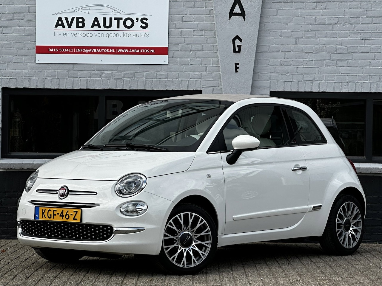 Fiat 500 C - 1.2 Lounge Airco Cruise Groot Scherm PDC Cabrio - AutoWereld.nl