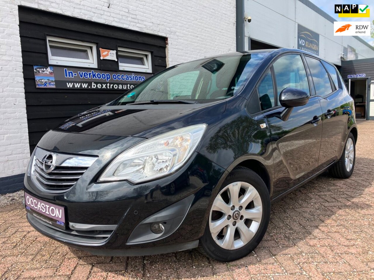 Opel Meriva - 1.4 Turbo Cosmo AUTOMAAT zeer mooi + GOED ONDERHOUDEN cruise NAVI TREKHAAK incl garantie + - AutoWereld.nl