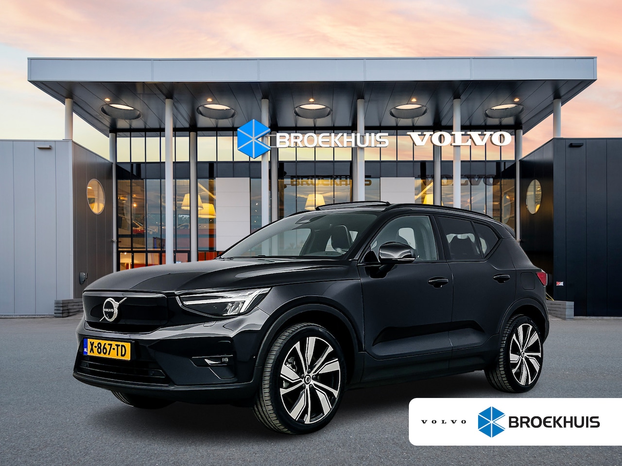 Volvo XC40 - Recharge Twin Ultimate 82 kWh | 20" | Leder/Nubuck | Trekhaak | Getint Glas | Panoramadak - AutoWereld.nl