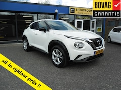 Nissan Juke - 1.0 DIG-T 117PK N-CONNECTA NAV ECC 17"LMV TREKHAAK CAMERA PDC LED RIJKLAARPRIJS