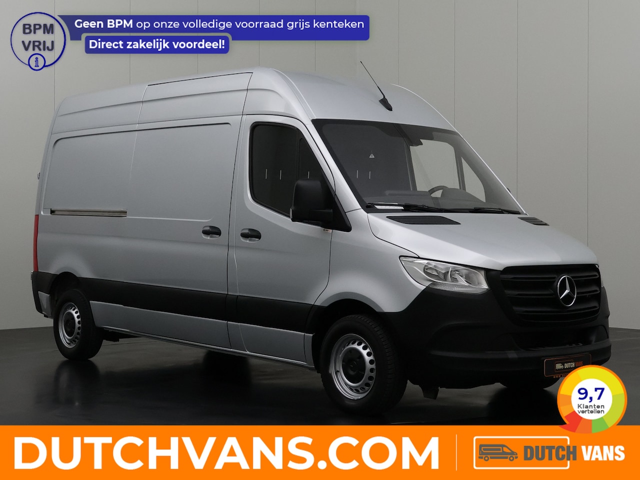 Mercedes-Benz Sprinter - 9G-Tronic Automaat L2H2 | Multimedia | Airco | Camera | Betimmering | 3-Zits - AutoWereld.nl