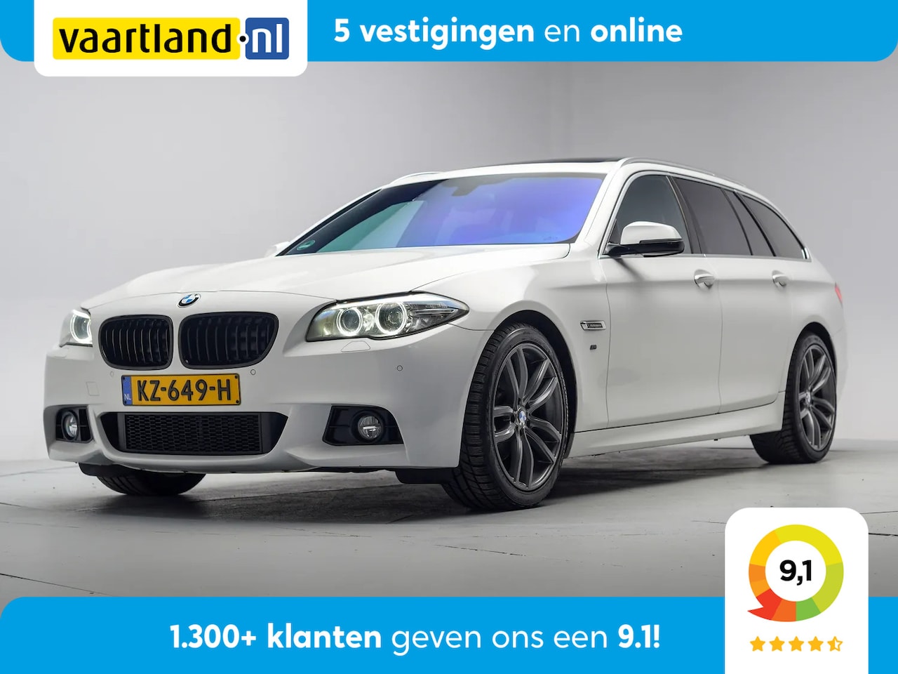 BMW 5-serie Touring - 520i M-Sport High Executive Aut. [ Pano Leder Navi.prof Stoelverwarming ] - AutoWereld.nl