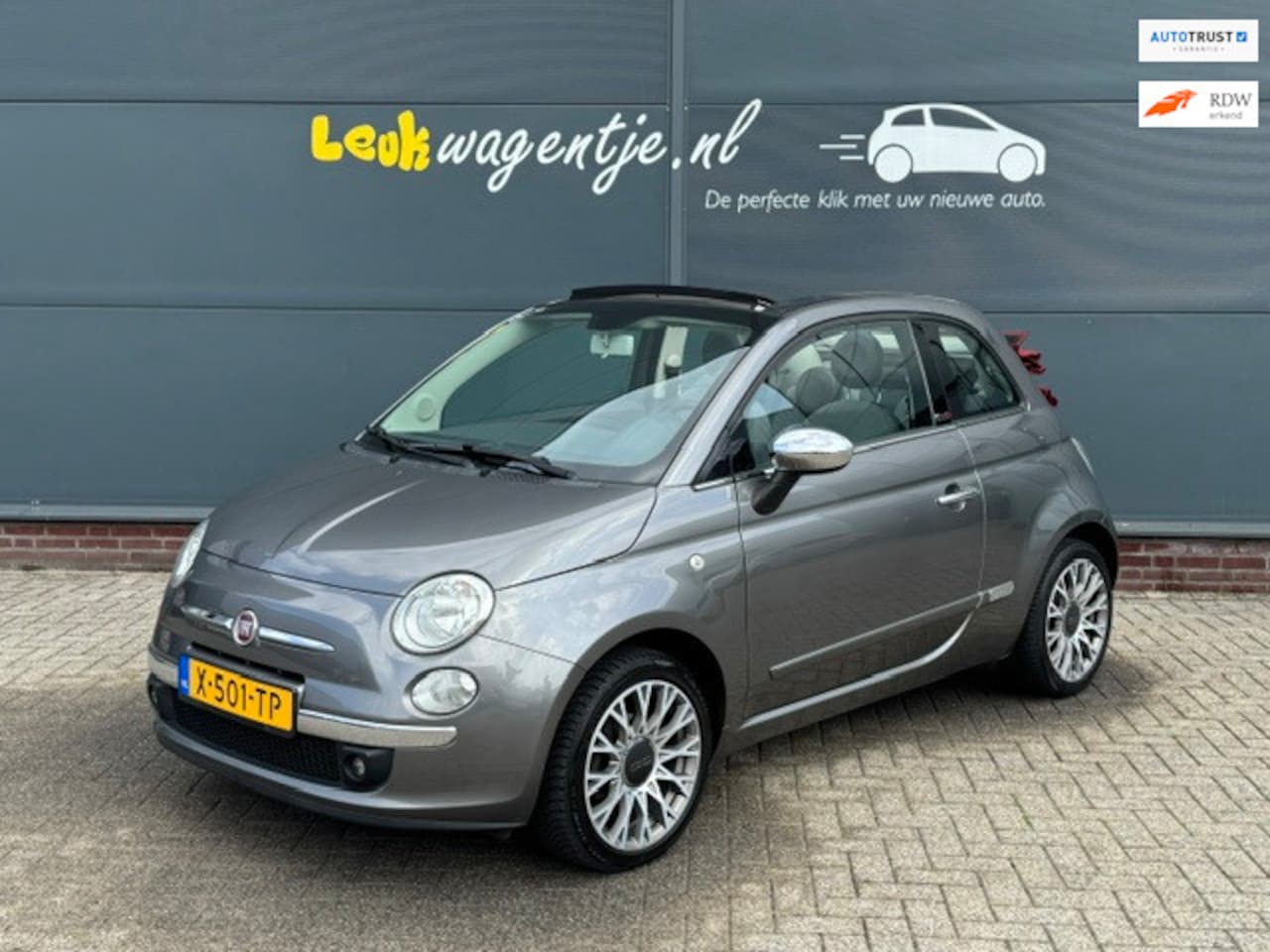Fiat 500 C - 1.2 Lounge Cabrio *velgen 16 inch *parkeersensor - AutoWereld.nl