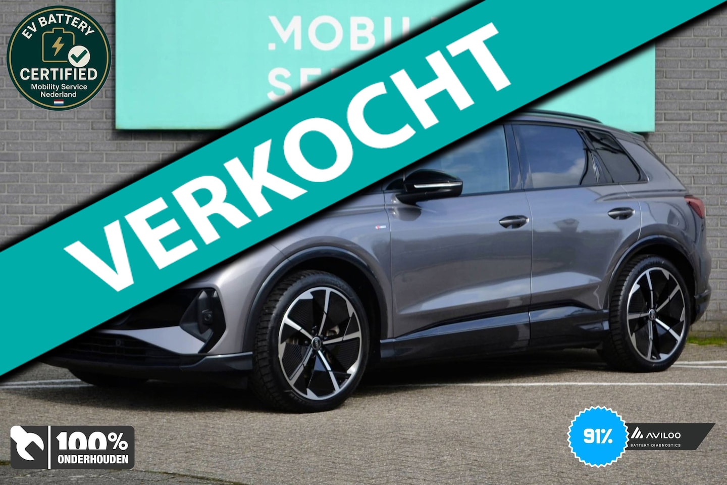 Audi Q4 e-tron - 40 Launch edition S-Line Competition 77 kWh SOG91% LED Pano Cruise - AutoWereld.nl