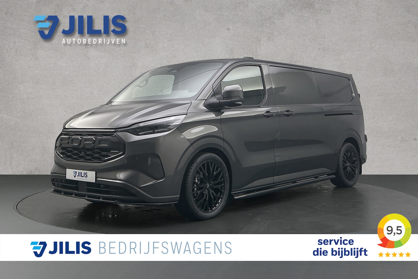 Ford E-Transit Cust. - 320 L2H1 Sport 65 kWh | 2x schuifdeur | 2-zitplaatsen rechtsvoor | Stoelverwarming - AutoWereld.nl