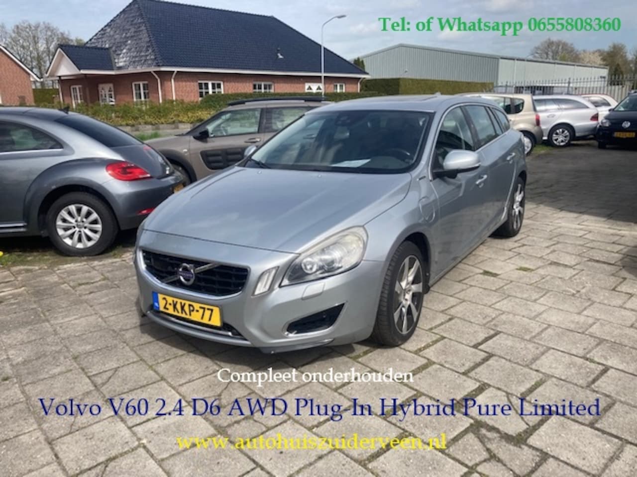 Volvo V60 - D6 215pk Plug-In Hybrid Pure Limited Voll Opties - AutoWereld.nl