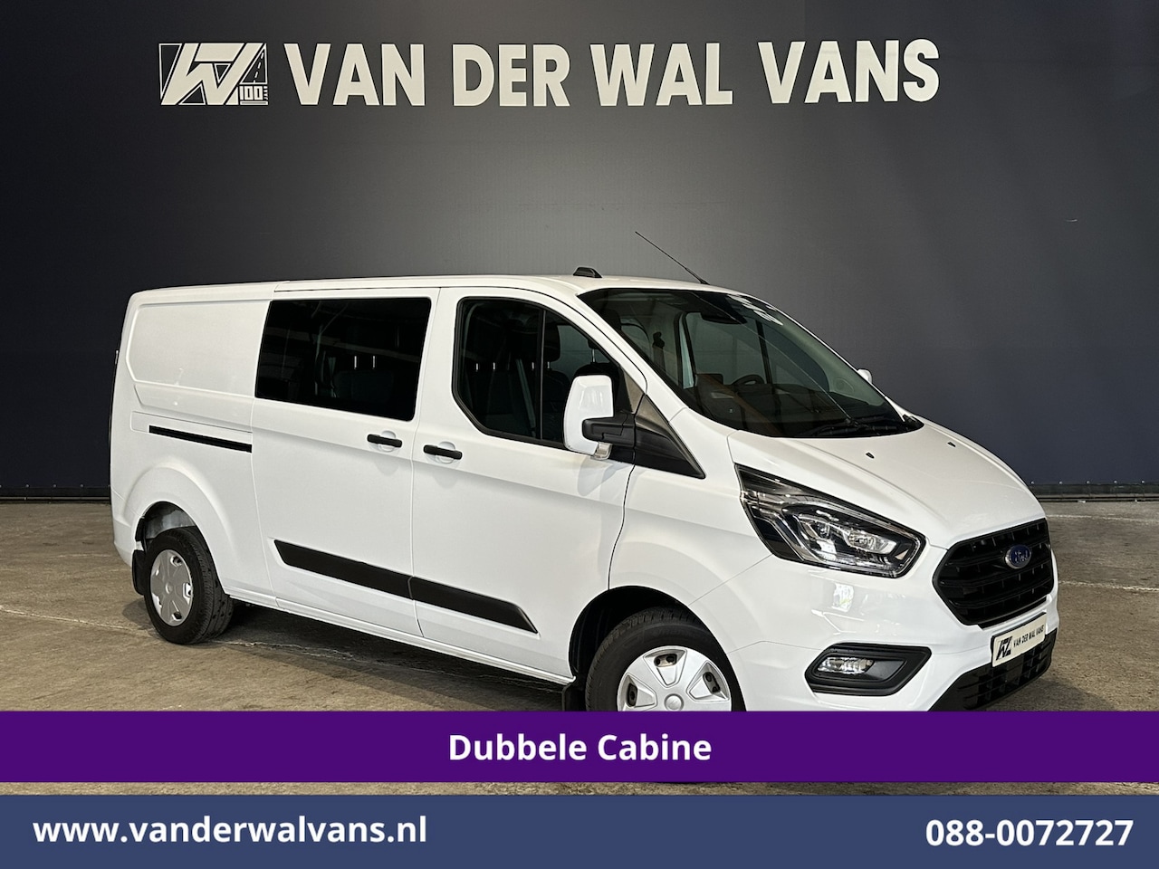 Ford Transit Custom - 2.0 TDCI 131pk L2H1 Dubbele Cabine Euro6 Airco | 6-Zits | Camera | Apple Carplay | LED | C - AutoWereld.nl
