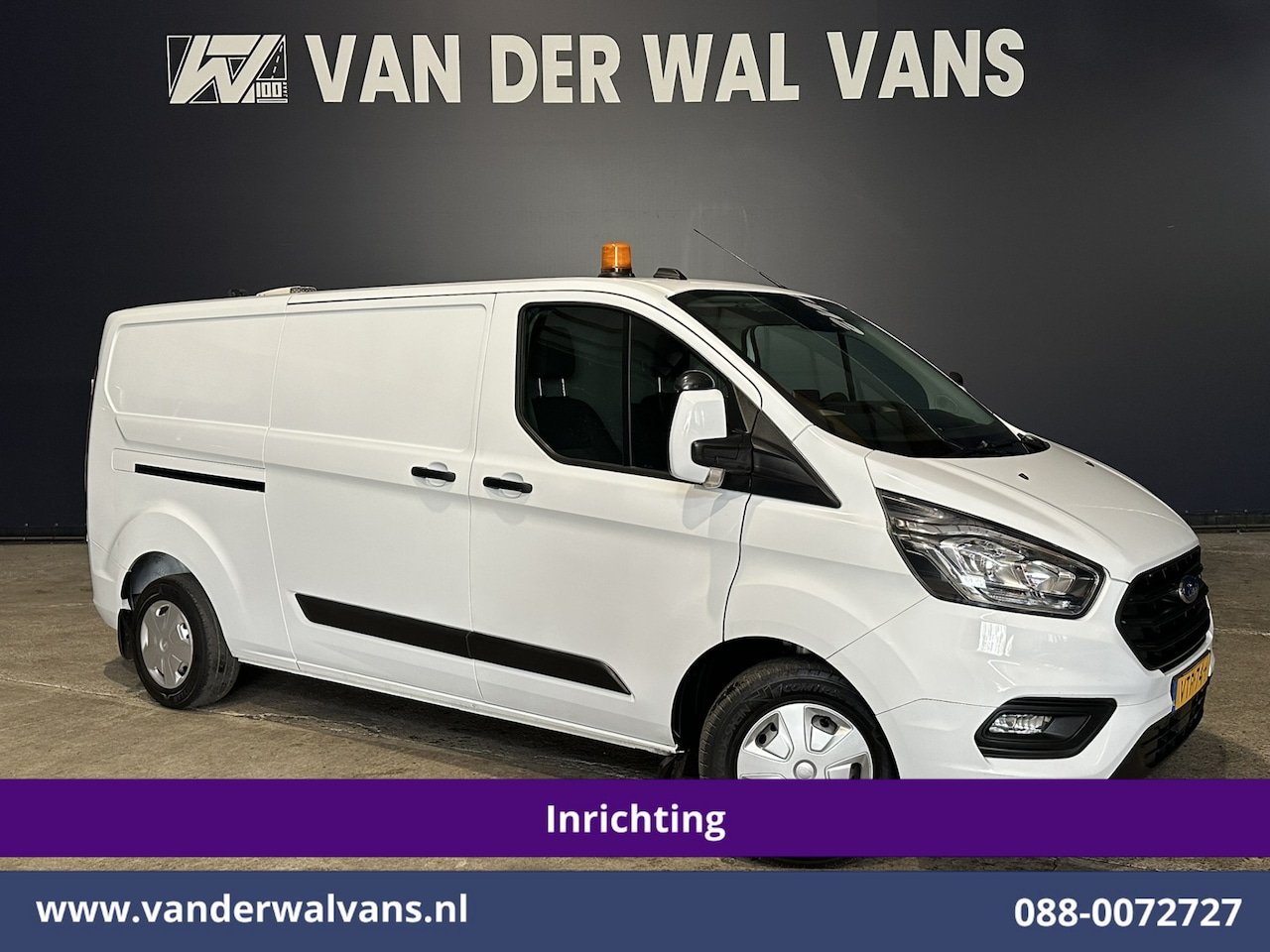 Ford Transit Custom - 2.0 TDCI 130pk L2H1 Inrichting Euro6 Airco | Camera | LED | Apple Carplay | 2800kg Trekhaa - AutoWereld.nl