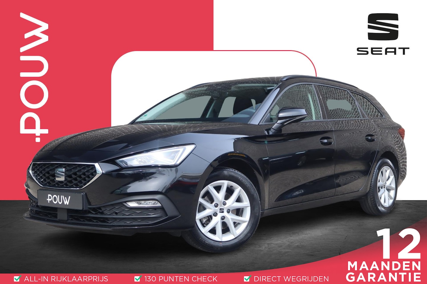 SEAT Leon Sportstourer - 1.0 eTSI 110pk DSG FR Business Intense | Stoel/Stuurverwarming | Achteruitrijcamera | Virt - AutoWereld.nl