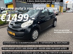 Citroën C1 - 1.0-12V ( Diverse auto's met apk rond deze prijzen)