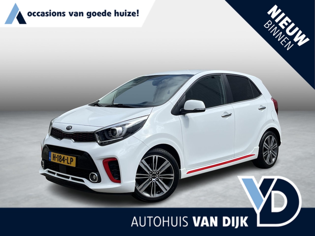 Kia Picanto - 1.0 T-GDI GT-Line | NL Auto/1e Eig./Navi/Leder/Clima/Cruise/Stuur&Stoelverwarming/Apple Ca - AutoWereld.nl