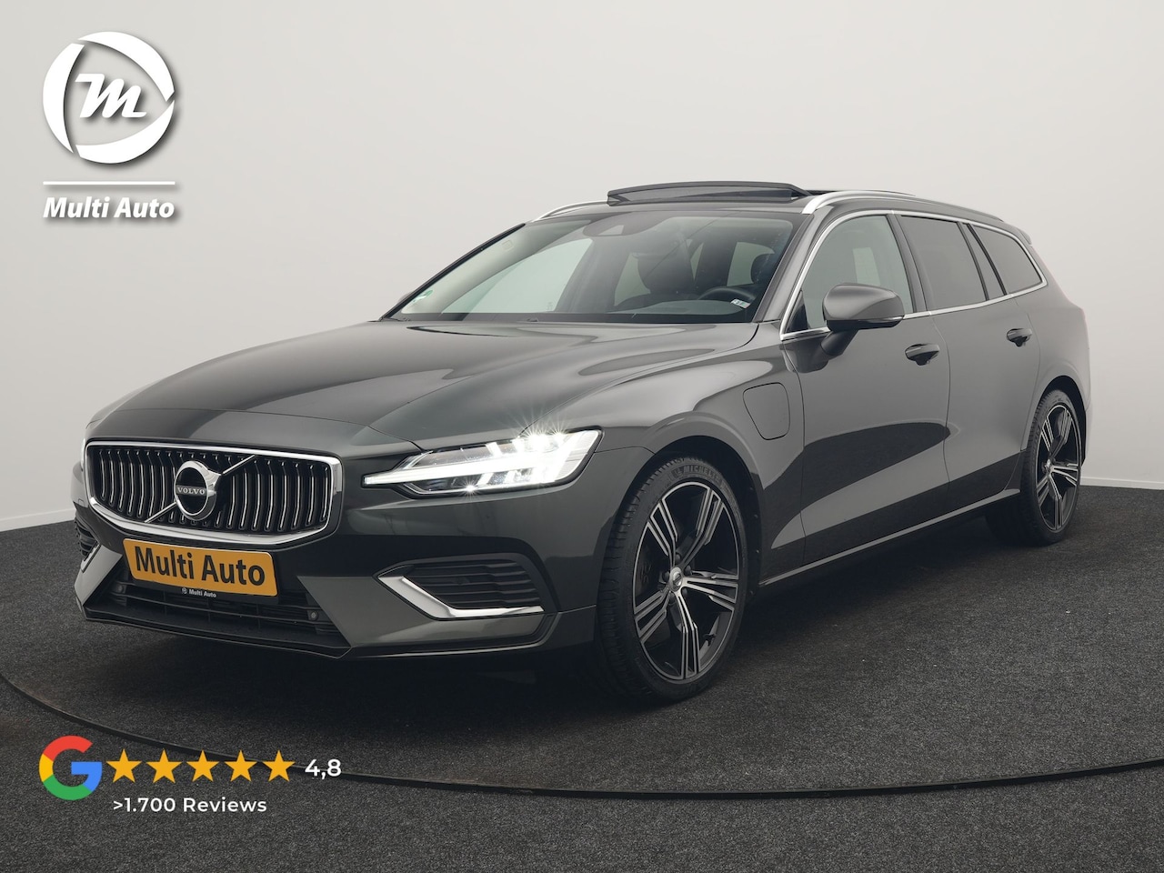 Volvo V60 - T6 Recharge AWD Inscription PHEV 340pk Dealer O.H. | Panodak | Camera | Lederen Sportstoel - AutoWereld.nl