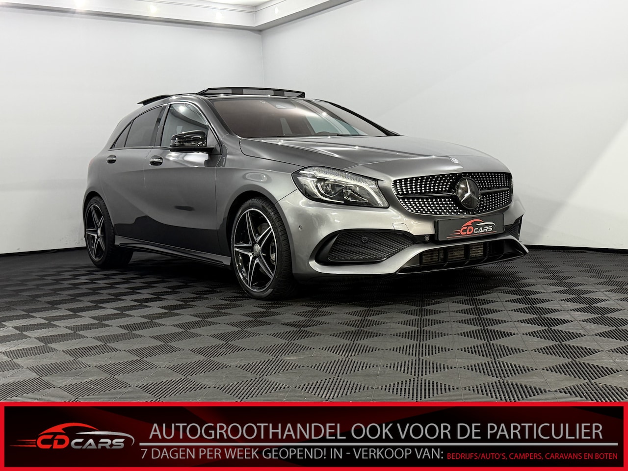 Mercedes-Benz A-klasse - 220 CDI 4MATIC Prestige AMG Panoramadak, Camera, Navi, Leder, Stoelverwarming, Cruise cont - AutoWereld.nl
