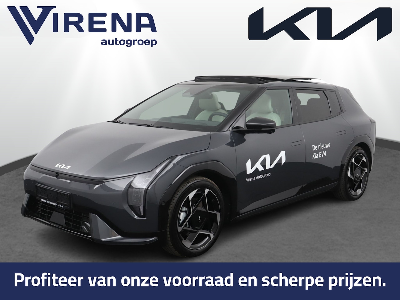 Kia EV4 - GT-PlusLine 81.4 kWh - Head-up Display - Elektrisch verstelbare stoelen - Kantel/schuifdak - AutoWereld.nl