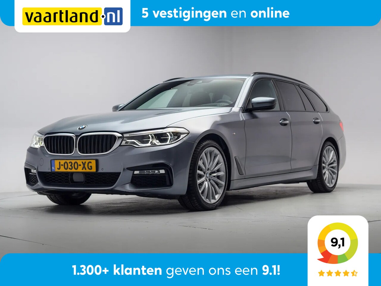 BMW 5-serie Touring - 540i xDrive M Sport High Executive [ LED Leder Stoelventilatie Stuur-&Stoelverawrming ] - AutoWereld.nl