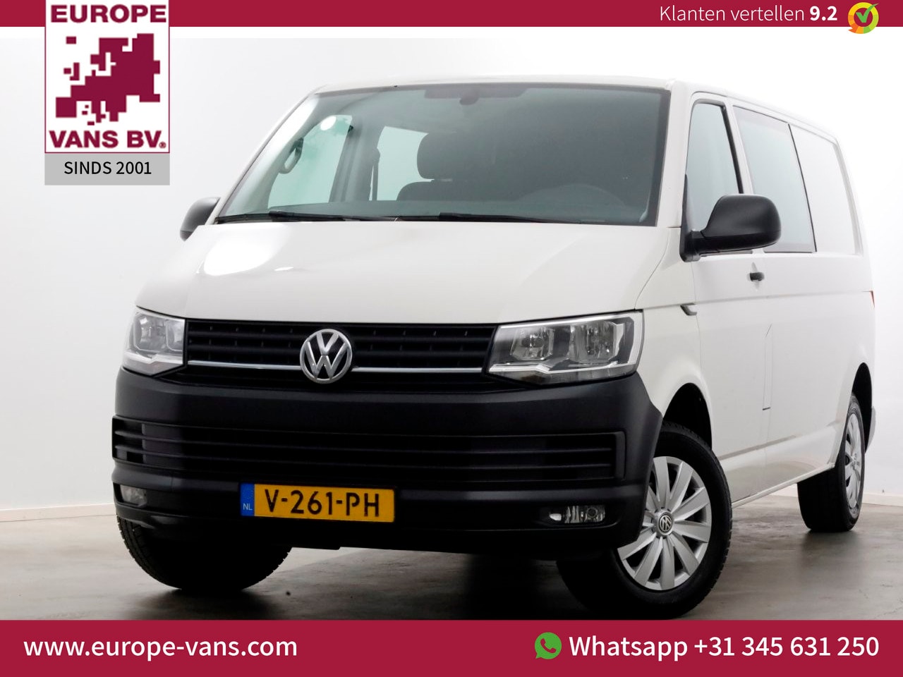 Volkswagen Transporter - T6 2.0 TDI E6 Lang D.C. Comfortline Airco/Navi/Achterklep 05-2018 - AutoWereld.nl