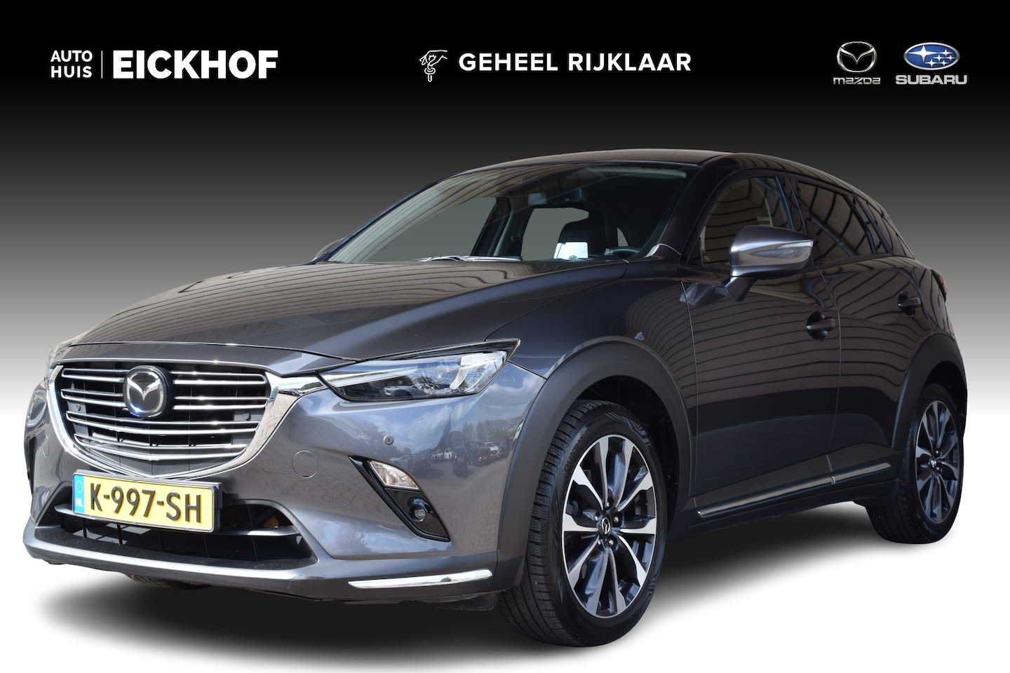 Mazda CX-3 - 2.0 SkyActiv-G 120 GT-M - Black Leather Pack - Trekhaak - All season banden - AutoWereld.nl