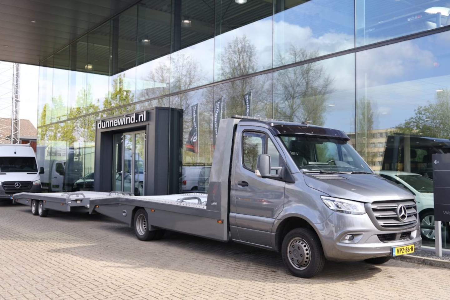 Mercedes-Benz Sprinter - 3.0 V6 TIJHOF + TIJHOF AANHANGER *2022*LED*CLIMA*NAVI*CARPLAY*LIER*NIEUW! - AutoWereld.nl