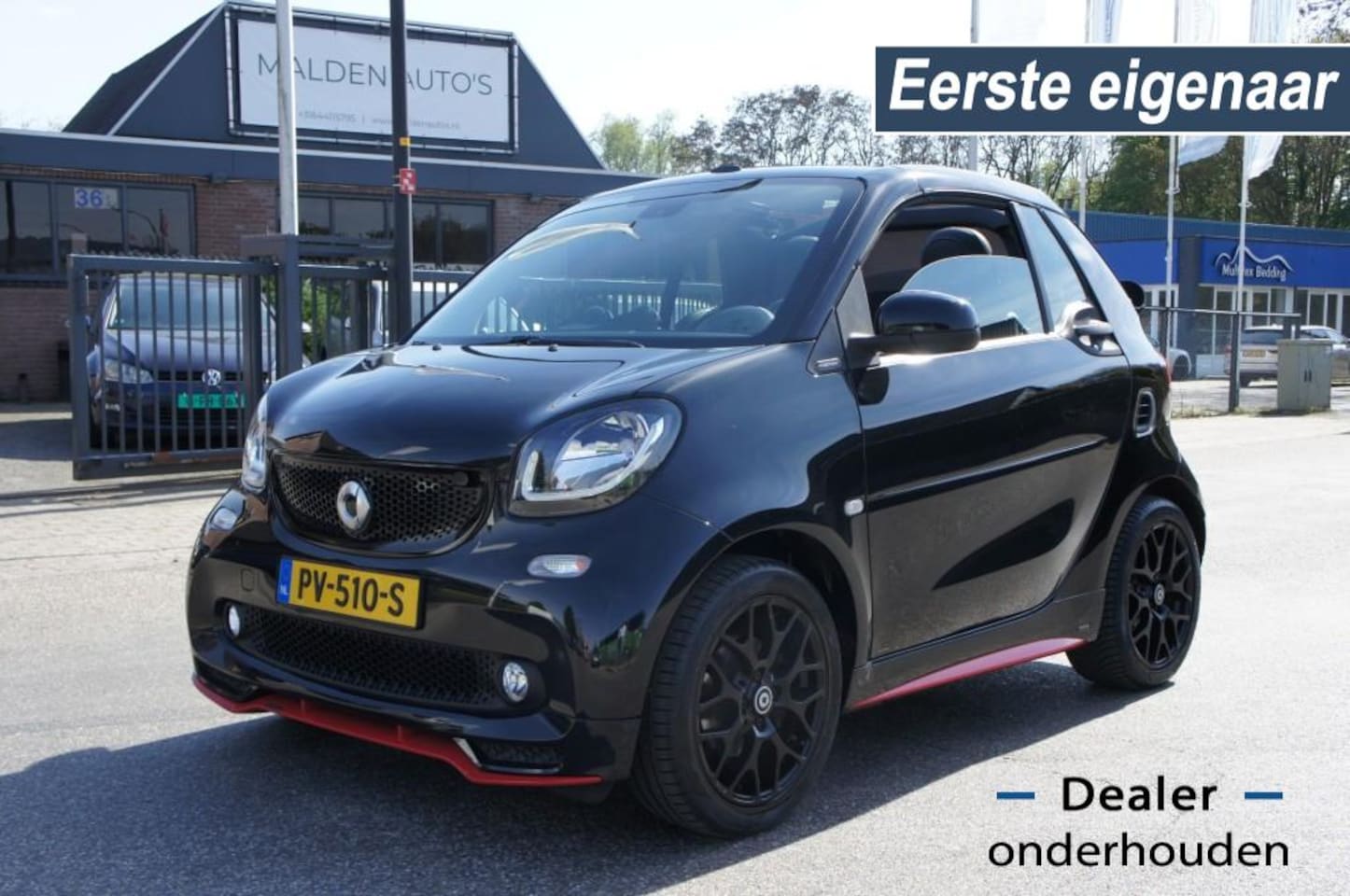 Smart Fortwo - 1.0 T 90PK BRABUS Nightrunner LEDER/NAVI/CRUISE KEURIGE STAAT - AutoWereld.nl