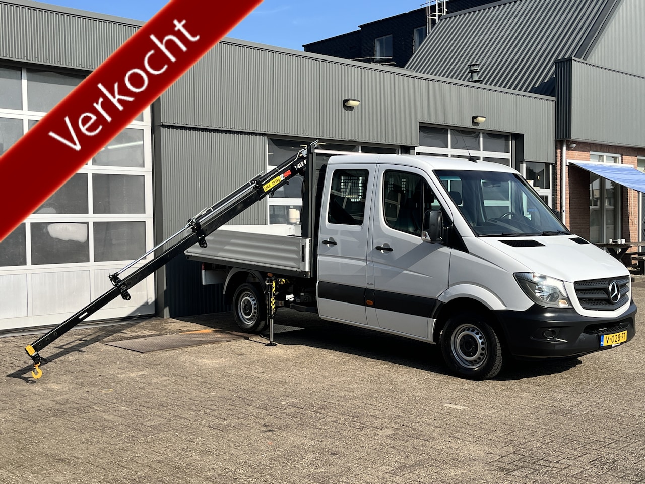 Mercedes-Benz Sprinter - 311 2.2 CDI 366 DC Hiab 018T Laadkraan Automaat Airco 7-Persoons Telefoonverbinding Open l - AutoWereld.nl