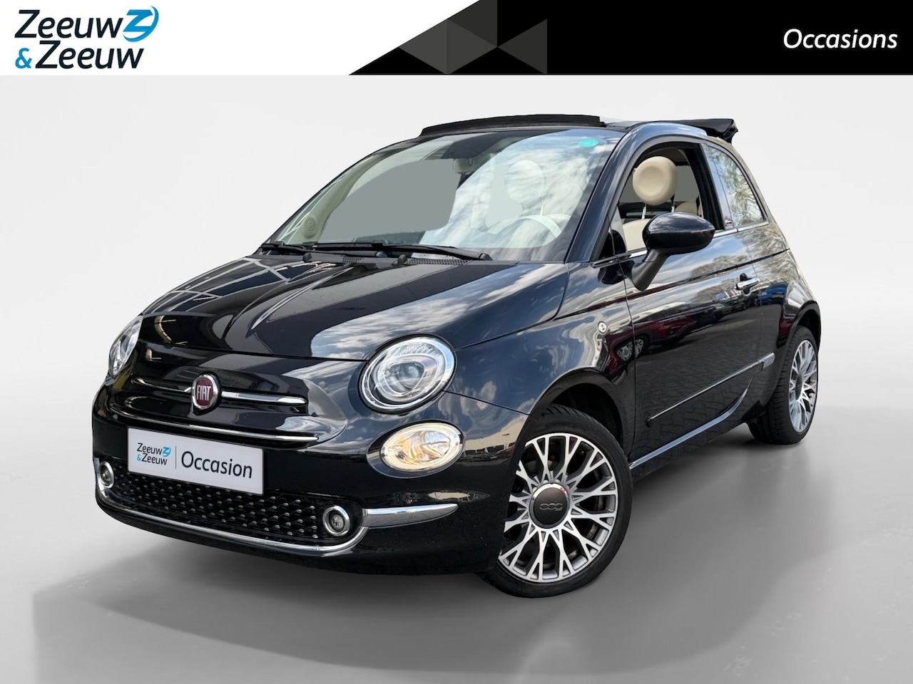 Fiat 500 C - 0.9 TwinAir Turbo Lounge Cabrio | CruiseControl | NAVI | Parkeersensoren! | 12 maanden gar - AutoWereld.nl