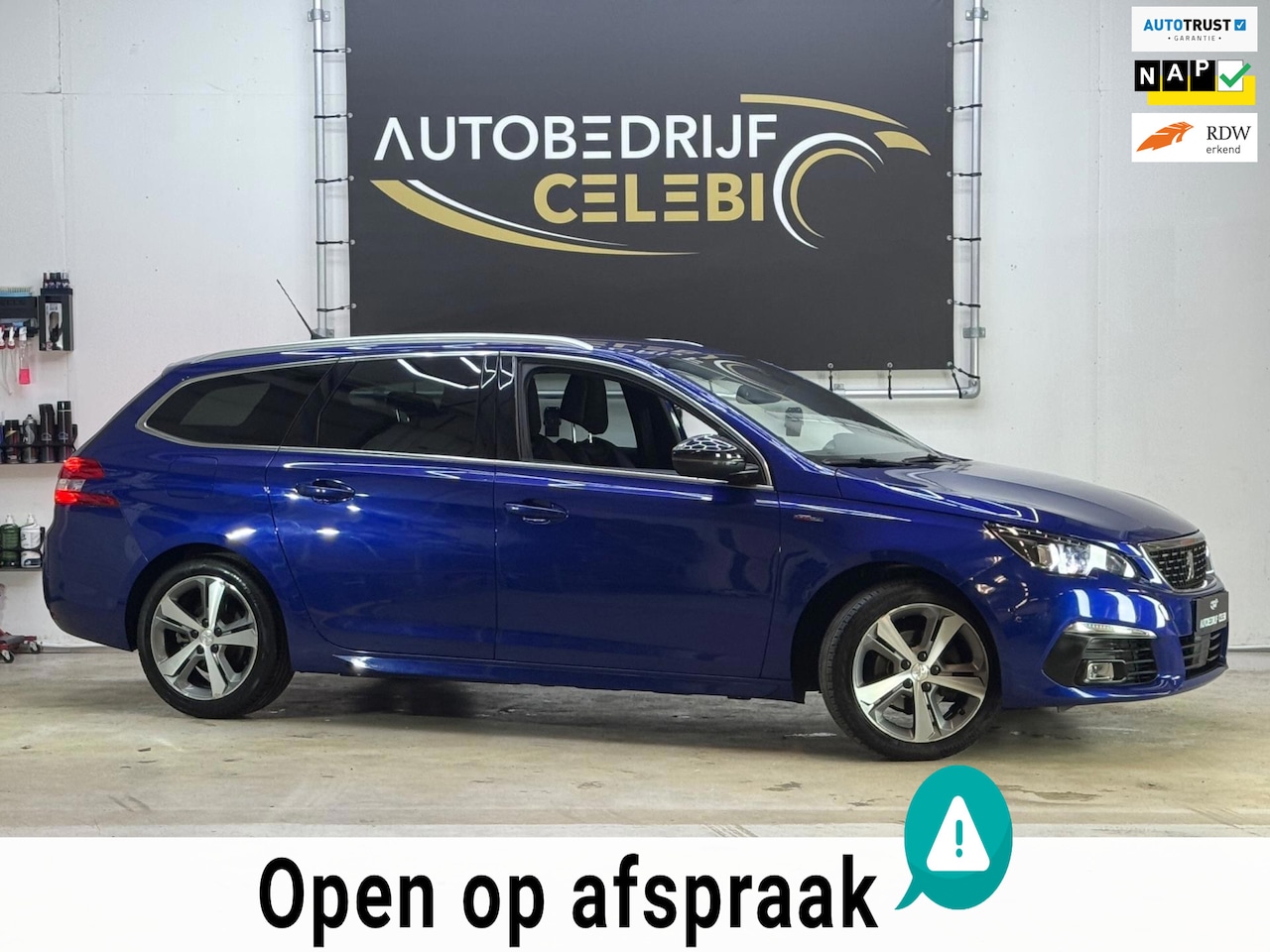 Peugeot 308 SW - 1.2 PureTech GT-line 2018 BLAUW CARPLAY|DHOEK - AutoWereld.nl