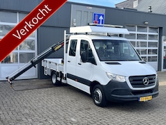Mercedes-Benz Sprinter - 514 CDI 366 Hiab Laadkraan 018T Trekhaak 3500kg trekgewicht Airco 6-Persoons Open laadbak