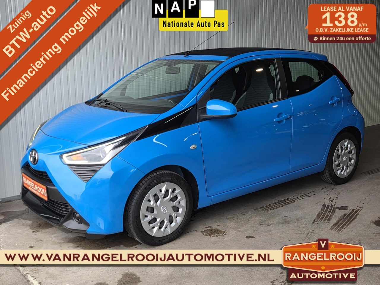 Toyota Aygo - 1.0 VVT-i x-play 1.0 VVT-i x-play, vouwdak, airco, camera, DAB, carplay - AutoWereld.nl