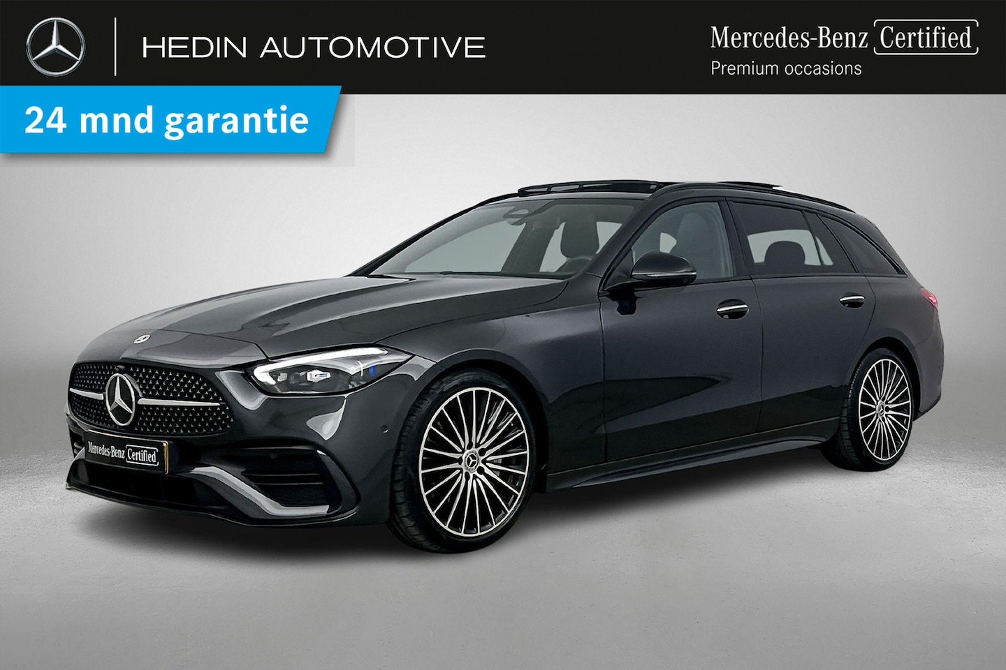 Mercedes-Benz C-klasse Estate - C 180 AMG Line | Premium Pakket | Nightpakket | Panoramadak | Distronic | 19 Inch Multispa - AutoWereld.nl