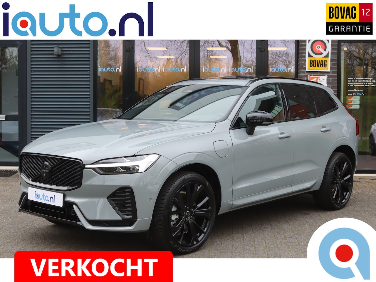 Volvo XC60 - 2.0 T8 456pk AWD Plus Black Edition Pano/Leder/360/HK/Headup/Elek. sportstoelen+mem/Keyles - AutoWereld.nl