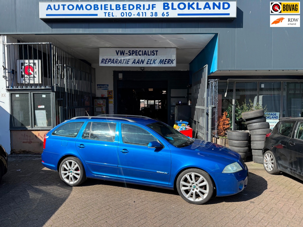 Skoda Octavia Combi - 2.0 TFSI RS/ Met 200PK/ met Airco, Lederen interieur, Cruise Control en een ruime APK!!! - AutoWereld.nl